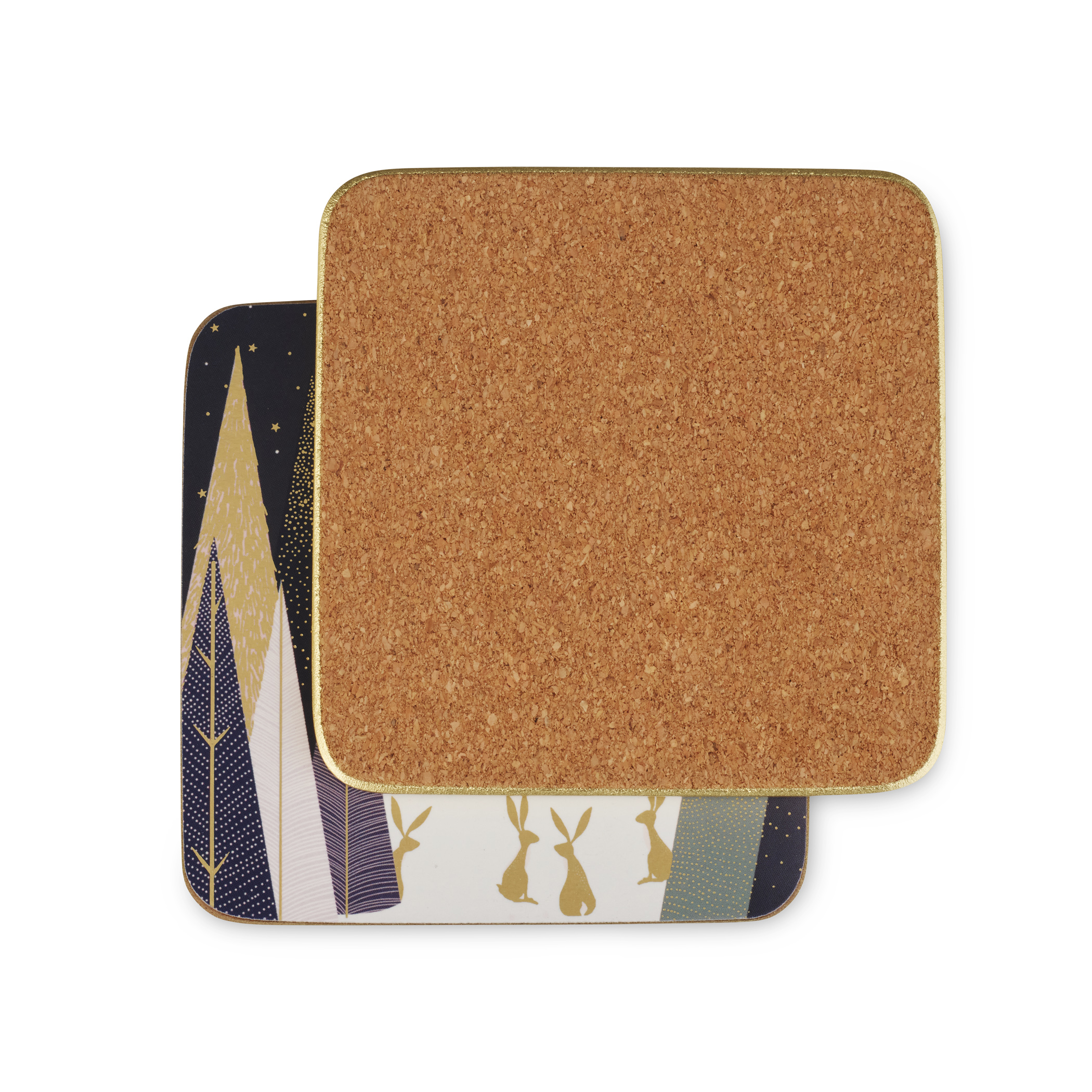 Sara Miller London Frosted Pines Coasters Set of 6 image number null